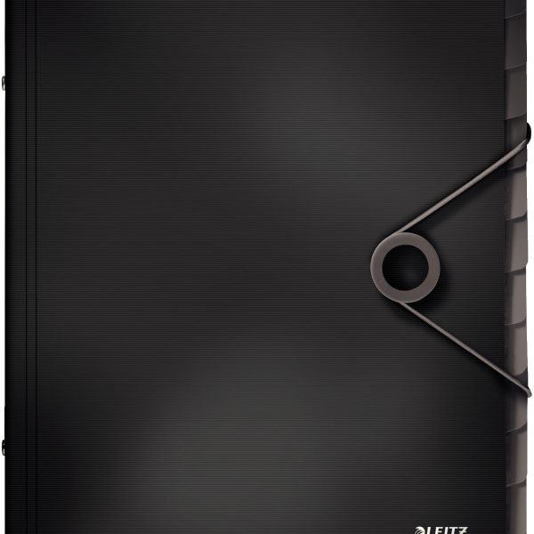 LEITZ Ordnungsmappe Solid PP A4 45701095 schwarz 12 Fächer