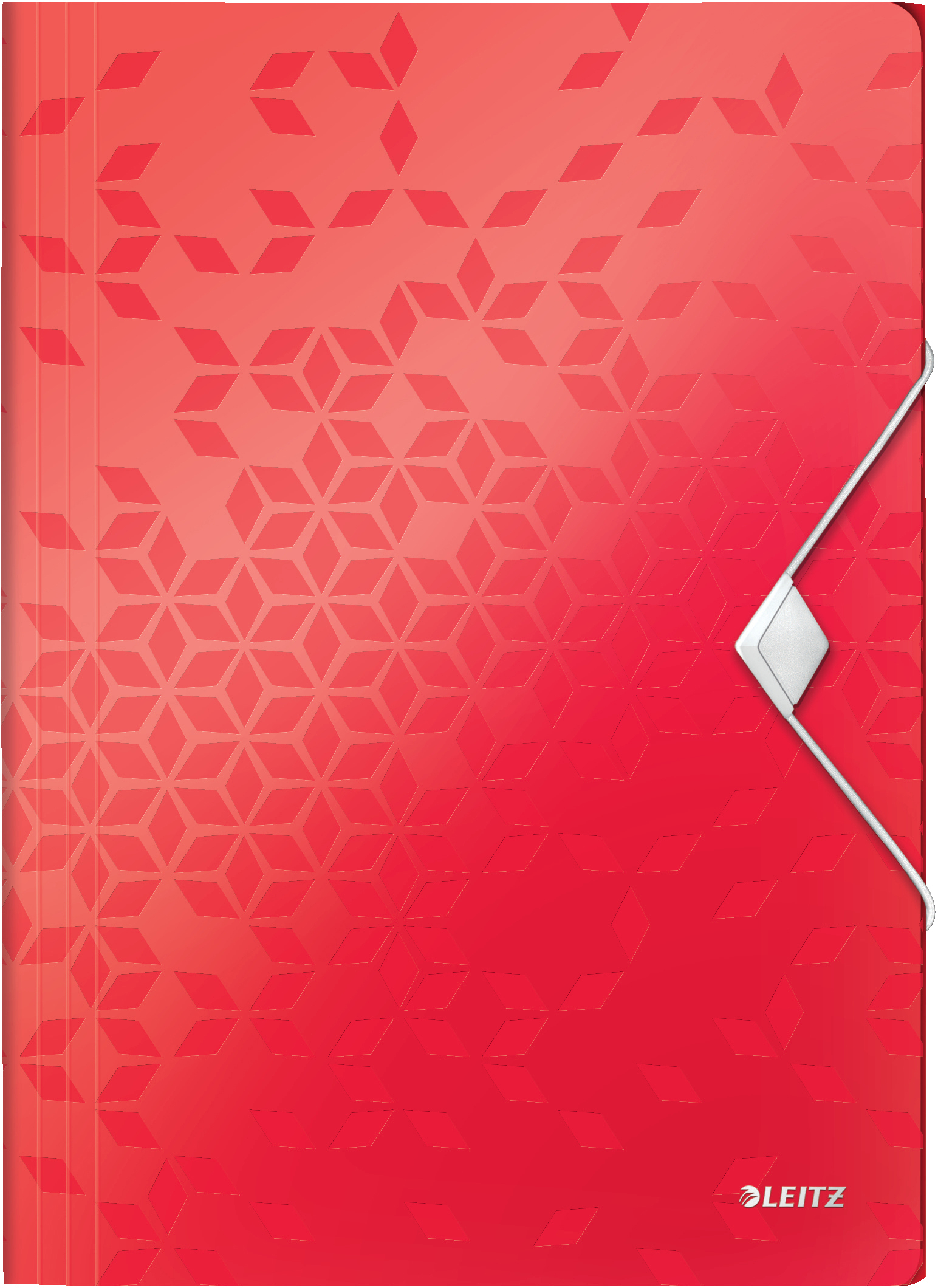 LEITZ-4599-00-26-4002432135103 LEITZ Gummibandmappe WOW A4 4599-00-26 rot für 150 Blatt – Hochwertig & günstig bei ShopDeca
