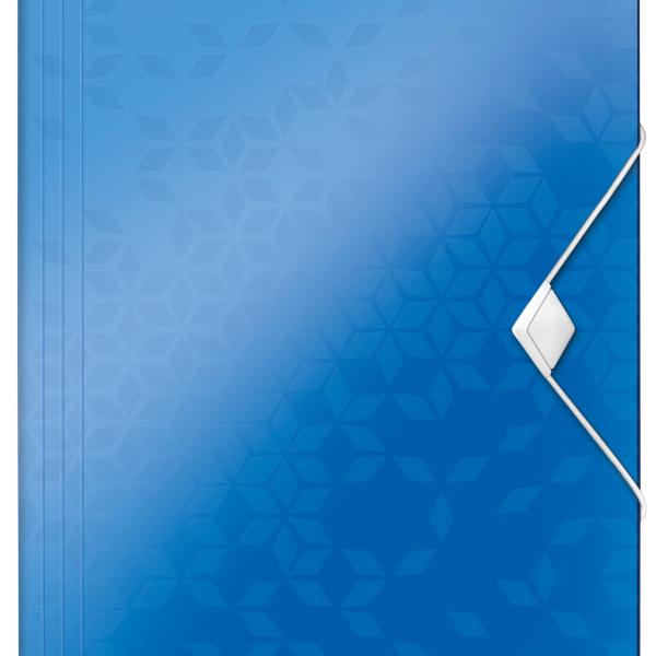 LEITZ Gummibandmappe WOW A4 45990036 blau für 150 Blatt