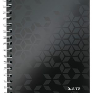 LEITZ Collegeblock WOW PP A5 4641-00-95 schwarz kariert