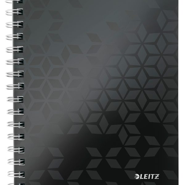 LEITZ Collegeblock WOW PP A5 4641-00-95 schwarz kariert