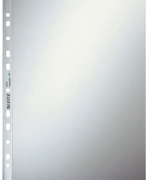LEITZ Zeigetaschen PP A4 47700002 glasklar, 0,08mm 100 Stück