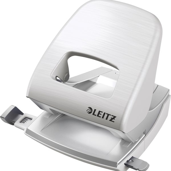 LEITZ Bürolocher NewNeXXt Metall 50060004 arktik weiss 30 Blatt