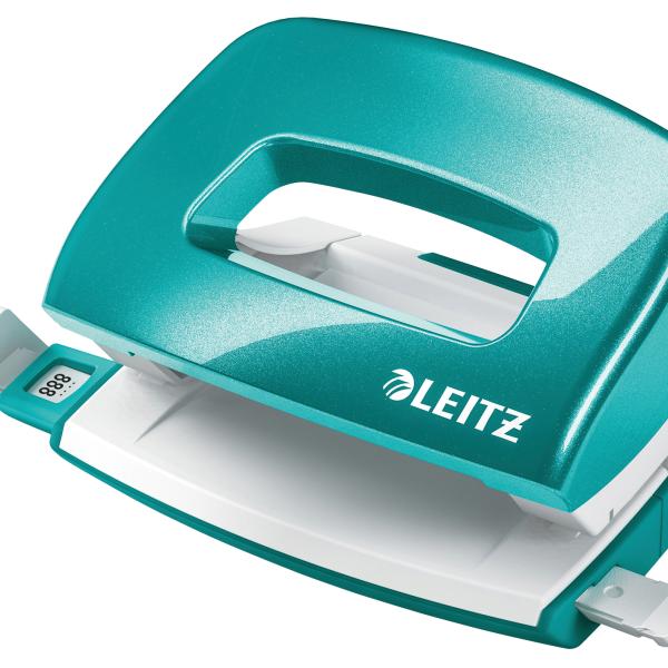 LEITZ Bürolocher NeXXt WOW 5060 50601051 eisblau 10 Blatt