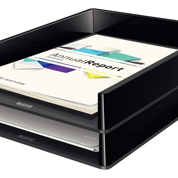 LEITZ Briefkorb Duo Color A4 53610095 schwarz