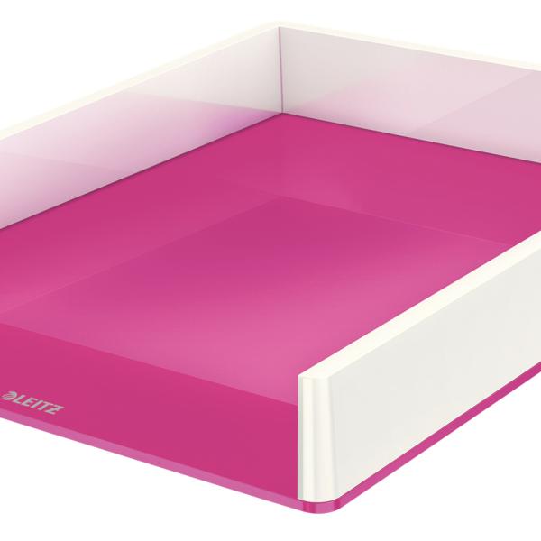 LEITZ Briefkorb WOW A4 53611023 weiss/pink