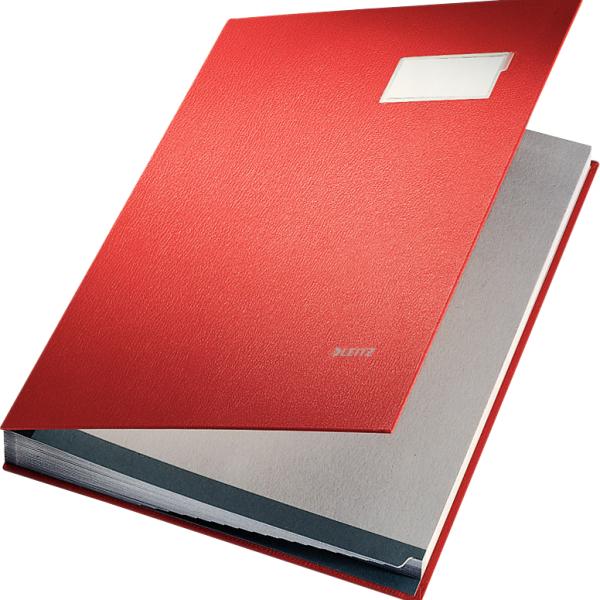 LEITZ Unterschriftsmappen A4 57000025 rot 20 Fächer