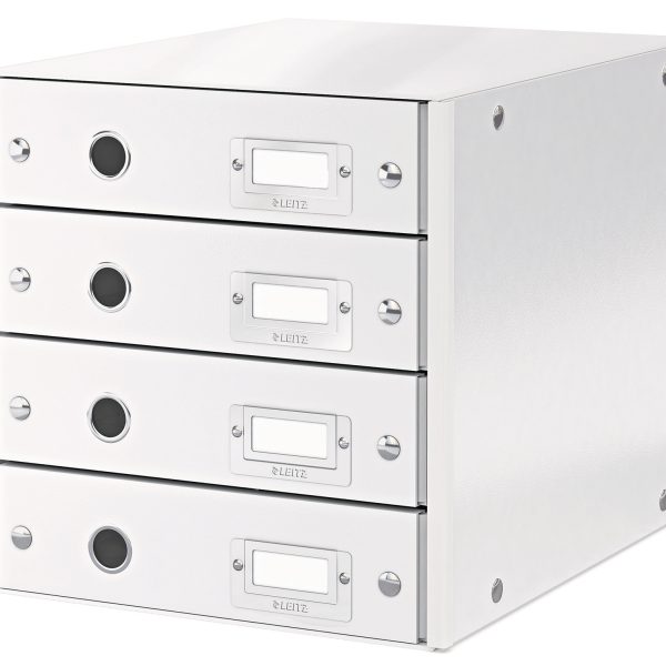 LEITZ Schubladenset Click&Store 6049000 weiss 4 Fächer