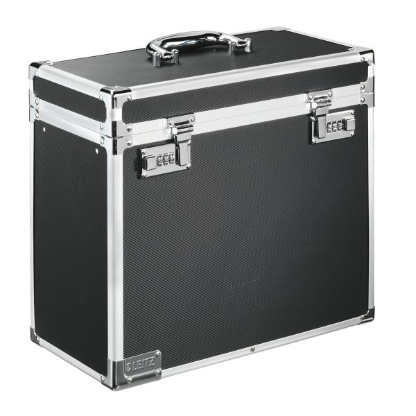 LEITZ Hängemappenbox 6716-00-95 36.6x16.5x31cm, schwarz/chrom