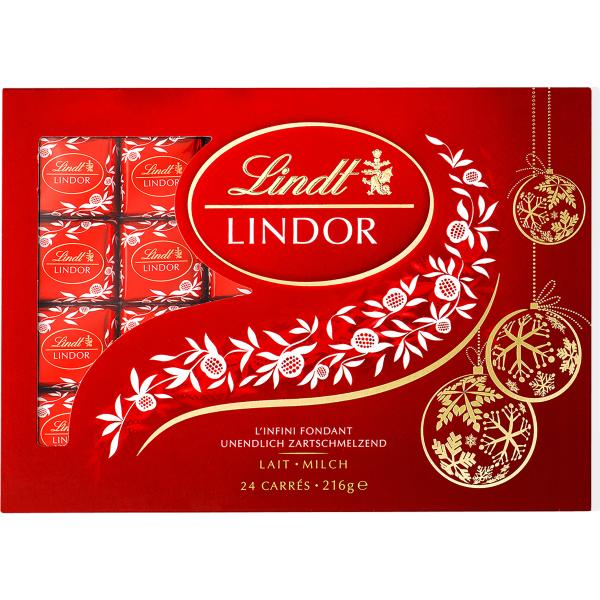 LINDT Lindor Carrés 464332 Milch 216g