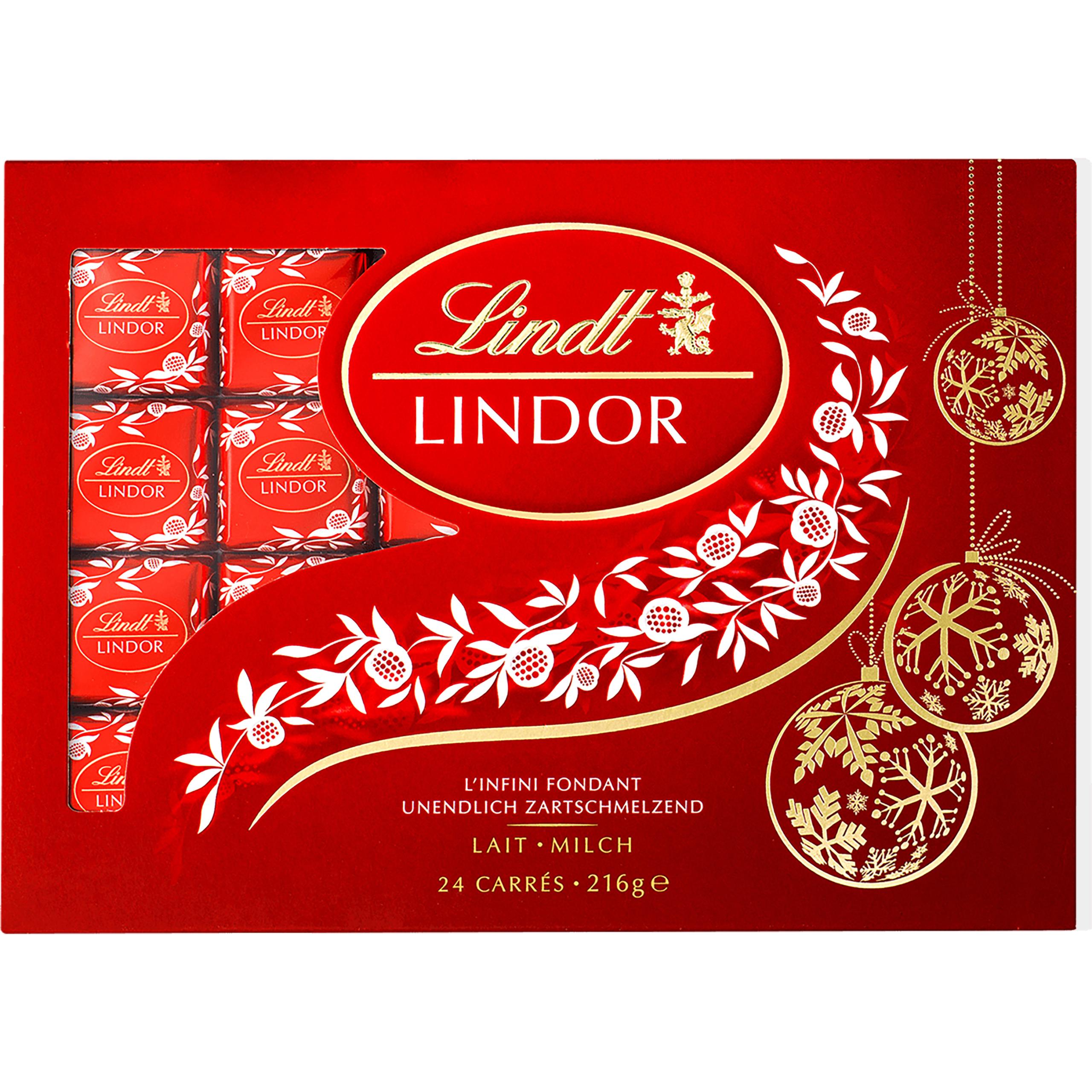 LINDT-464332-7610400073653 LINDT Lindor Carrés 464332 Milch 216g – Hochwertig & günstig bei ShopDeca