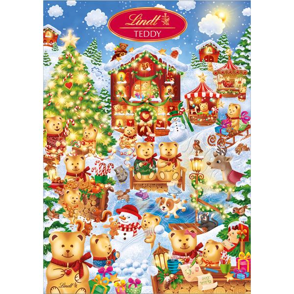 LINDT Adventskalender 676625 Teddy Wimmelbild 265g
