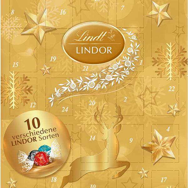 LINDT Adventskalender 676682 Lindor Assortiert 290g