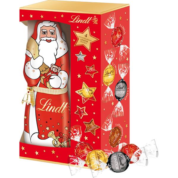 LINDT Lindor & Samichlaus 676962 Geschenkbox Assortiert 197g