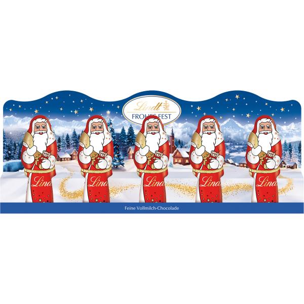 LINDT Mini Samichlaus 677107 Milch 10g, 5 Stk.
