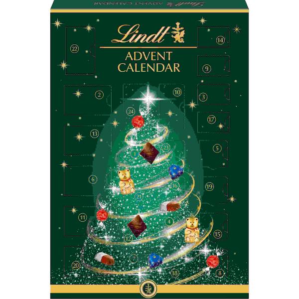 LINDT Adventskalender 694015 Weihnachtsbaum 221g