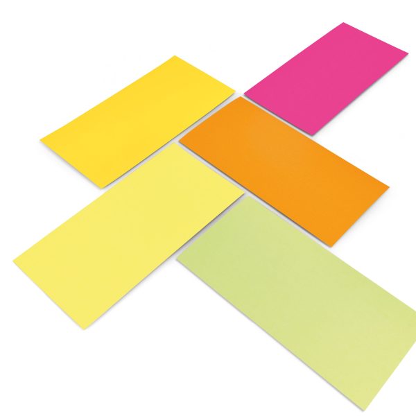 MAGNETOPLAN Kommunikations-Karten 20x10cm 112501560 Set Neon, ass. 250 Stück