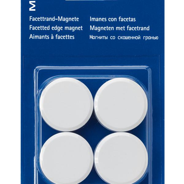 MAUL Magnete 30mm 2.13 weiss 4 Stück