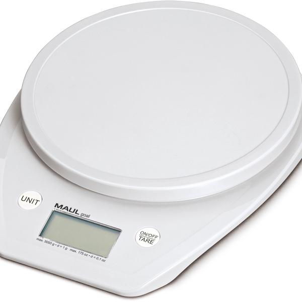 MAUL Briefwaage MAULgoal 22.70 mit Batterie, 5000g, weiss