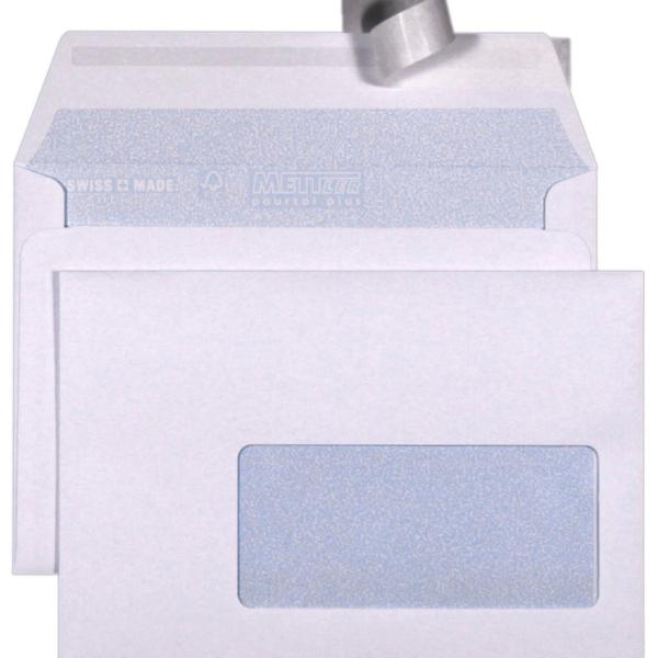 METTLER Couvert Fenster rechts C6 6064 100g, ultraweiss 1000 Stk.