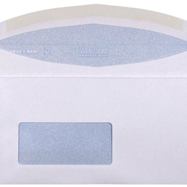 METTLER Couvert Fenster links C5/6 7075 100g, ultraweiss 500 Stk.