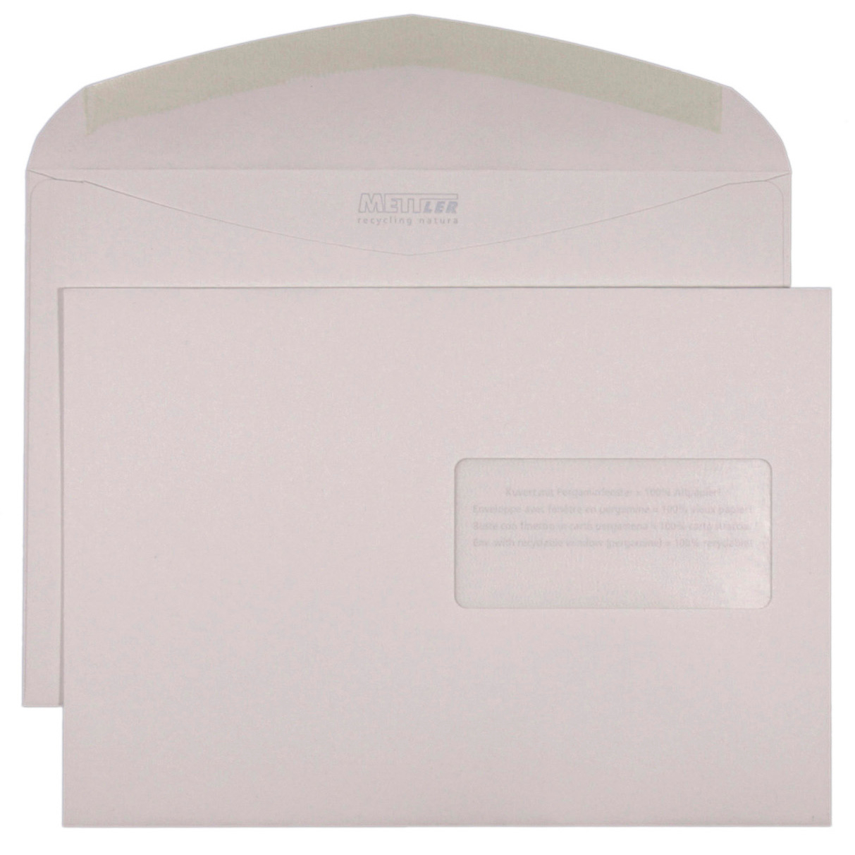 METTLER-8154-7640126061351 METTLER Couvert Fenster rechts C5 8154 120g, recycling 500 Stk. – Hochwertig & günstig bei ShopDeca