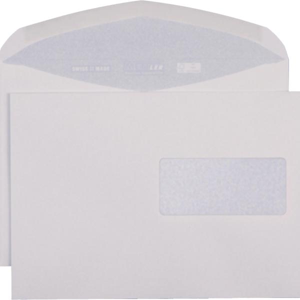 METTLER Couvert Fenster rechts C5 8254 100g, recycling weiss 500 Stk.