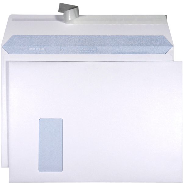 METTLER Couvert Fenster links C4 9065-LASER 120g, ultraweiss 250 Stk.