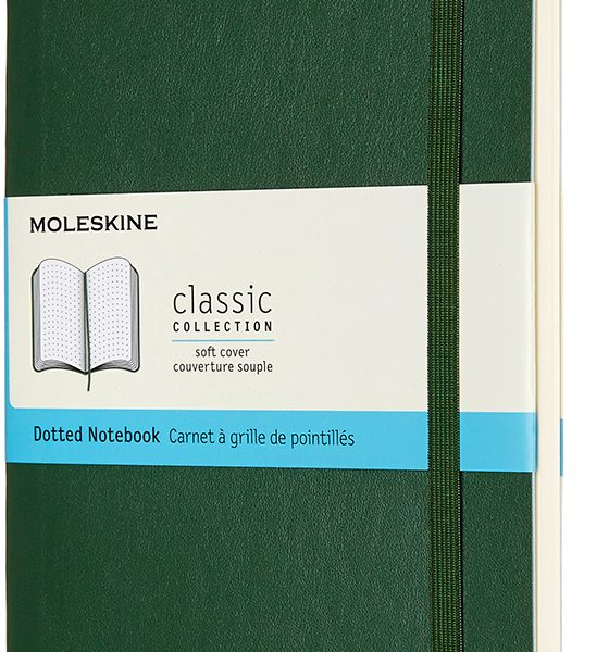 MOLESKINE Notizbuch SC L/A5 600042 gepunktet, myrtengrün, 240 S.