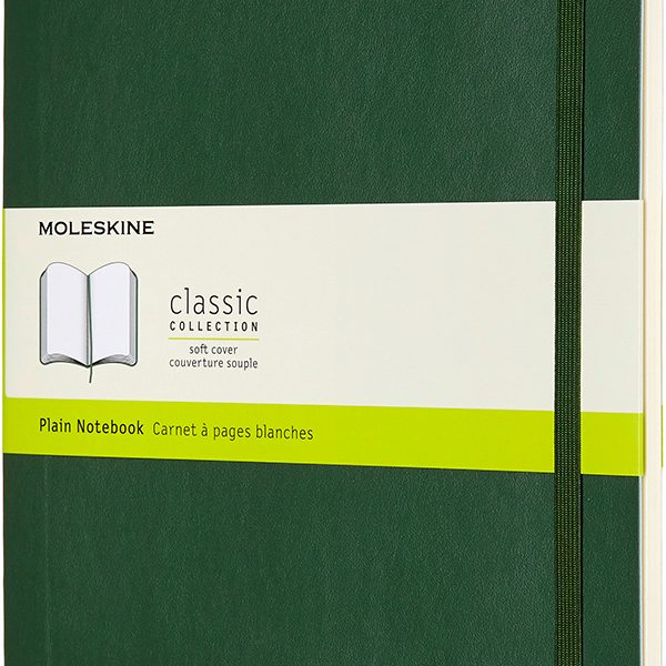 MOLESKINE Notizbuch XL SC 25x19cm 600066 blanko, myrtengrün, 192 S.