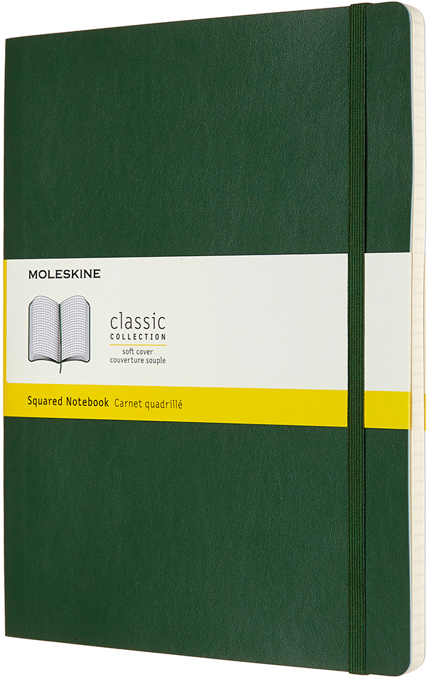 MOLESKINE-600073-8053853600073 MOLESKINE Notizbuch XL SC 25x19cm 600073 kariert, myrtengrün, 192 S. – Hochwertig & günstig bei ShopDeca
