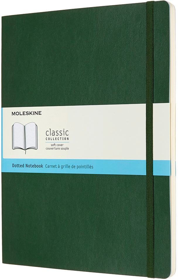 MOLESKINE-600080-8053853600080 MOLESKINE Notizbuch XL SC 25x19cm 600080 gepunktet, myrtengrün, 192 S. – Hochwertig & günstig bei ShopDeca