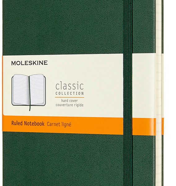 MOLESKINE Notizbuch HC L/A5 629063 liniert, myrtengrün, 240 S.