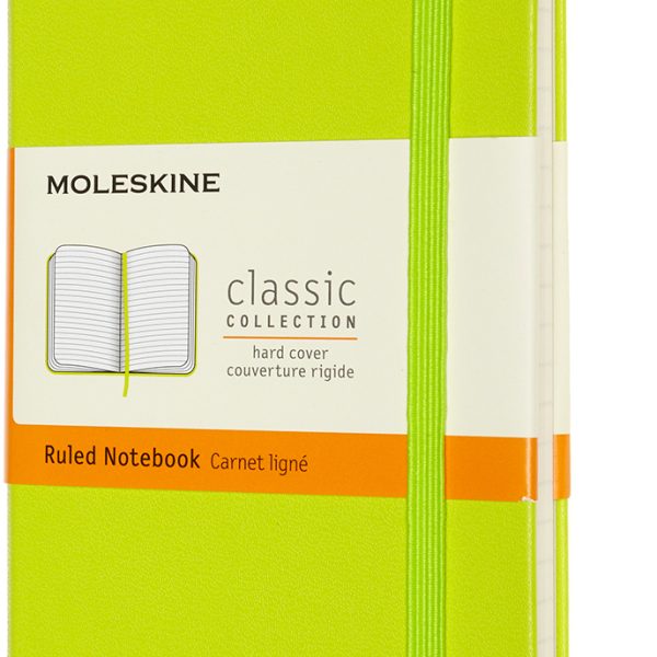 MOLESKINE Notizbuch HC Pocket/A6 850857 liniert,limetten grün,192 S.