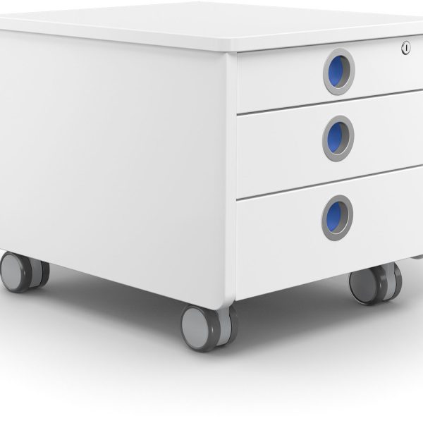 MOLL Rollcontainer 43x54x43cm 100 2660 204 3 Schubladen, für Kinder