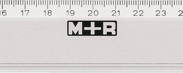 M+R Lineal,schmal 40cm 711400000 geprägte Skala Kunststoff