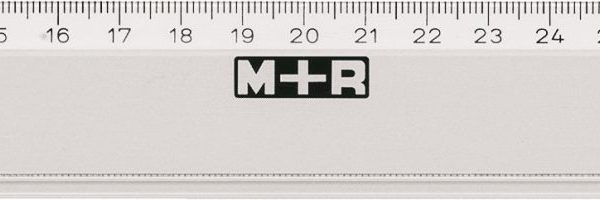 M+R Lineal,schmal 40cm 711400000 geprägte Skala Kunststoff