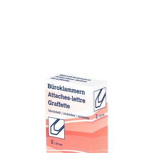 NEUTRAL Büroklammern Nr. 2 6202 23mm vernickelt 100 Stk.