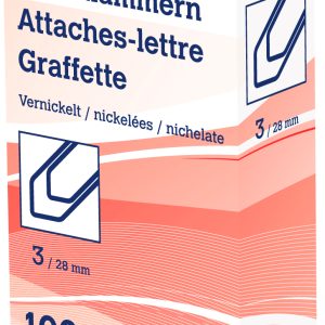 NEUTRAL Büroklammern Nr. 3 6204 28mm vernickelt 100 Stk.