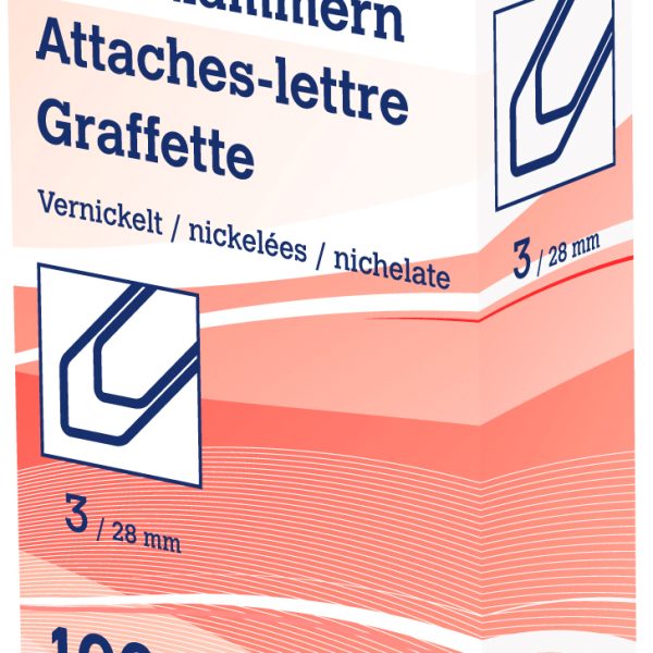 NEUTRAL Büroklammern Nr. 3 6204 28mm vernickelt 100 Stk.