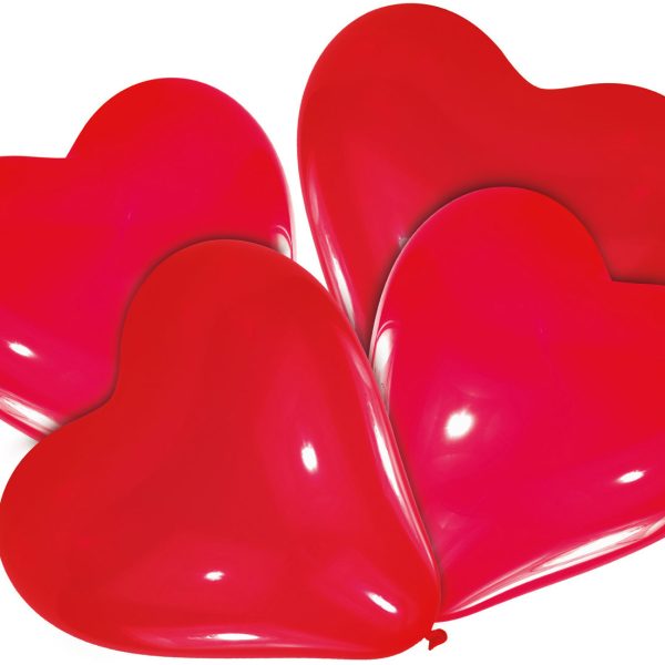 NEUTRAL Herzluftballons 6439 4 Stück
