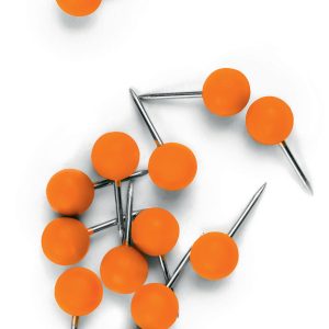 NOBO Pinwand-Nadeln 1905329 orange 100 Stück