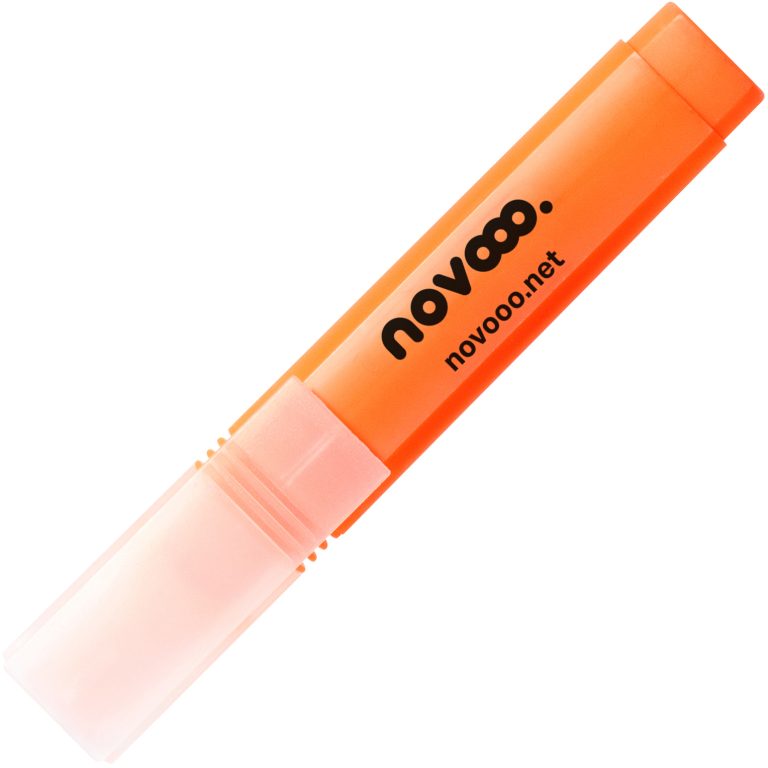 NOVOOO Textmarker 1-4.5mm 27846 orange, dreikant