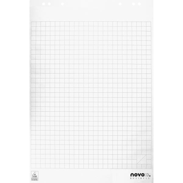 NOVOOO Flipchart-Block 400174559 ECF kariert 5x20 Blatt