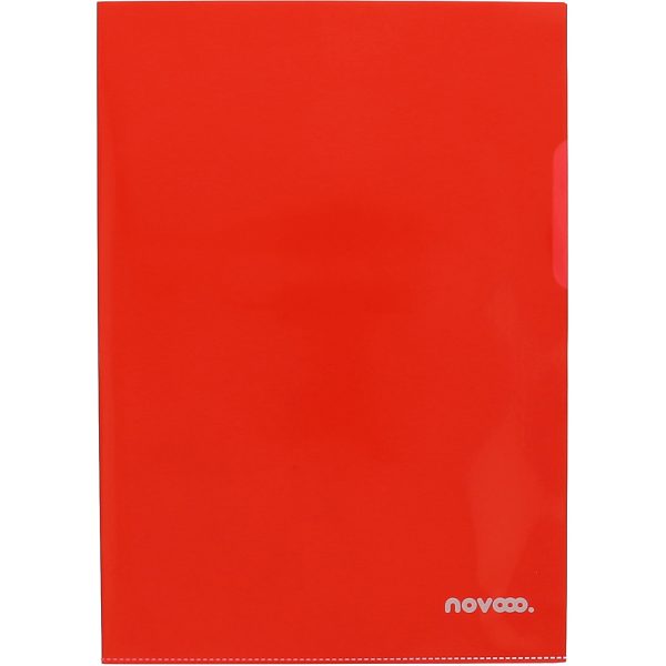 NOVOOO Pro Sichtmappen 120my A4 400197759 rot genarbt 100 Stück
