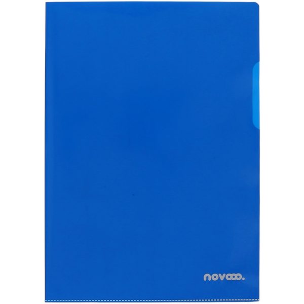 NOVOOO Pro Sichtmappen 140my A4 400197771 blau glatt 100 Stück