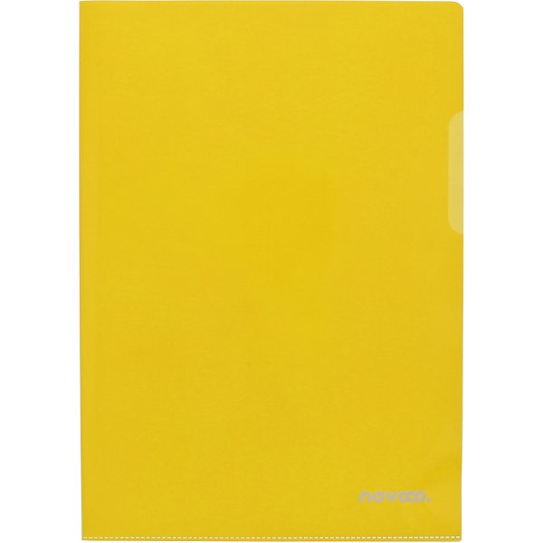 NOVOOO Pro Sichtmappen 140my A4 400197773 gelb glatt 100 Stück