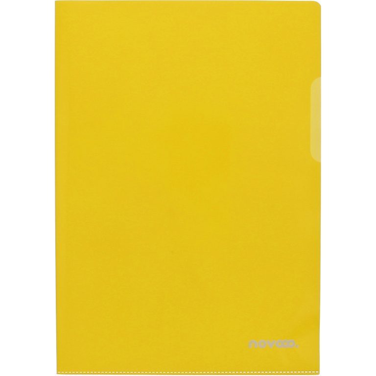 NOVOOO Pro Sichtmappen 140my A4 400197773 gelb glatt 100 Stück