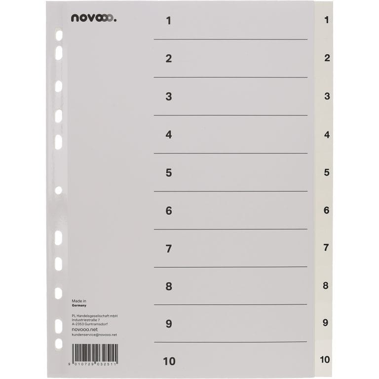 NOVOOO Register PP A4 40997 weiss 1-10