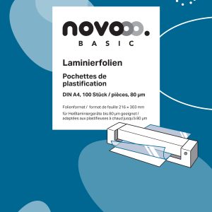 NOVOOO Laminierfolie A4 47060000 glanz, 80my 100 Stück